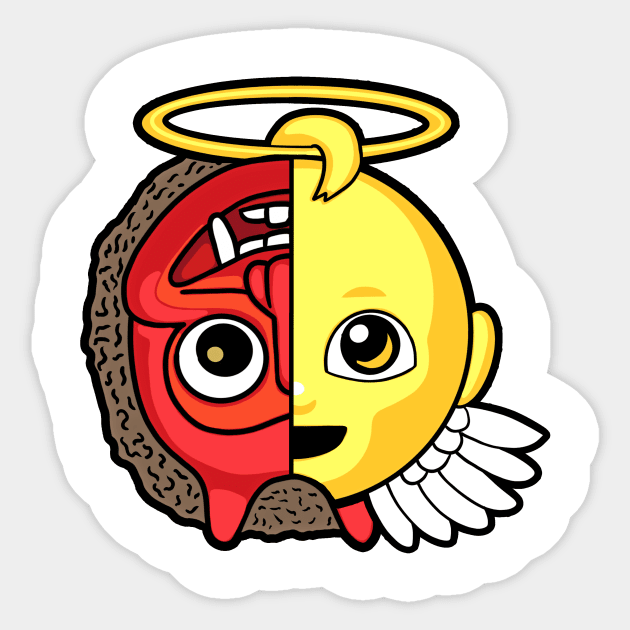 Angel Demon Sticker by Nerdpins